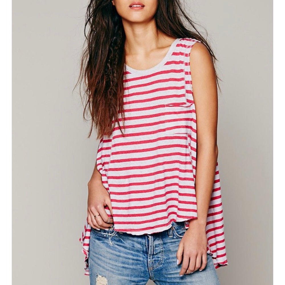 NWOT Free People Stripe Beach House Tank